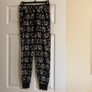 JACLYN  INTMATES pajama bottom. Size Small  Elephant print, Size Small